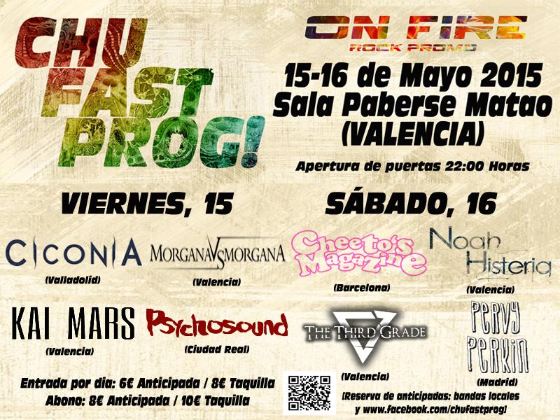 Nace CHU FAST PROG, un nuevo festival de grupos españoles