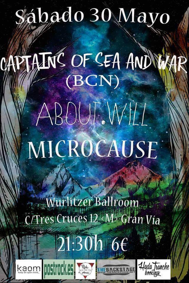 Crónica del concierto de Captains of Sea and War + About.Will + Microcause en Madrid