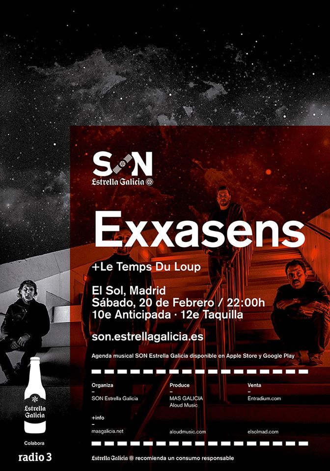 Crónica del concierto de Exxasens + Le Temps Du Loup (20/02,&nbsp;Madrid)