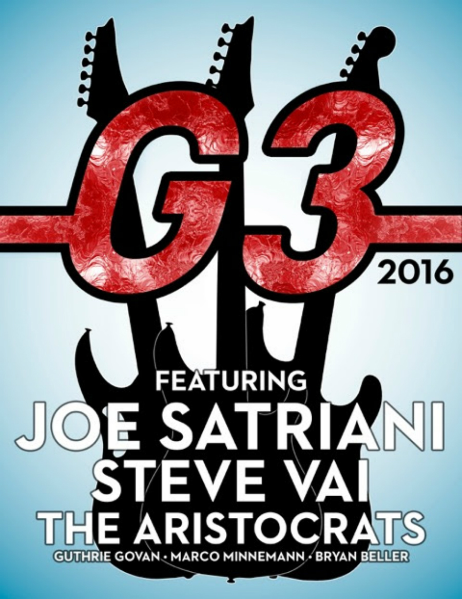 G3 2016: Satriani, Vai y The Aristocrats