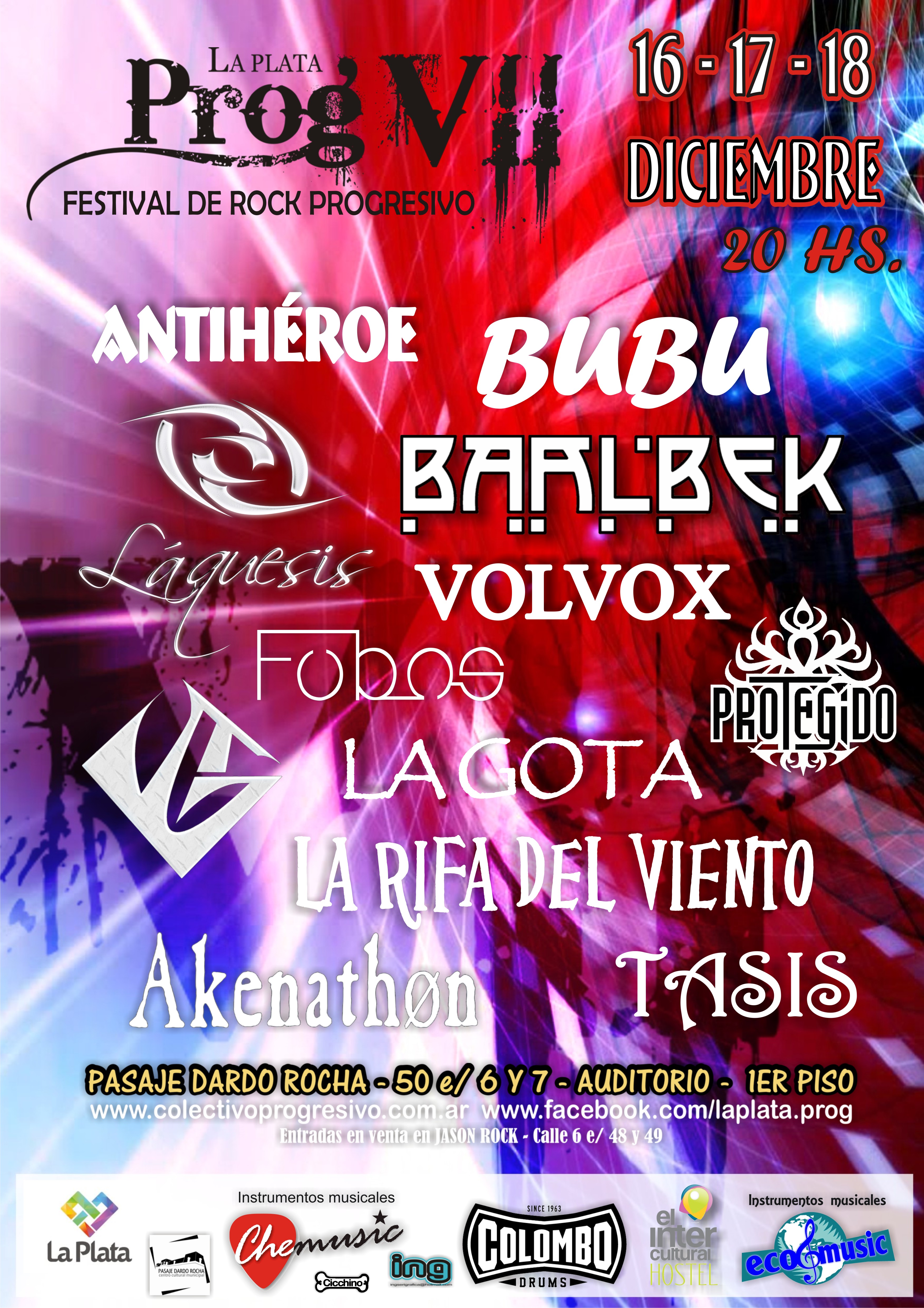 Información sobre la séptima edición de La Plata Prog