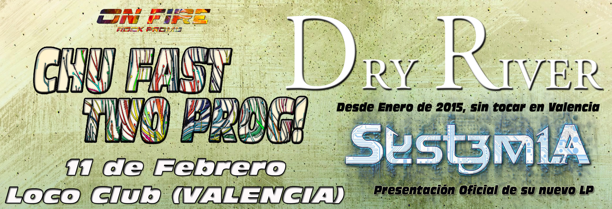 Anunciado el cabeza de cartel del festival Chu Fast Two Prog