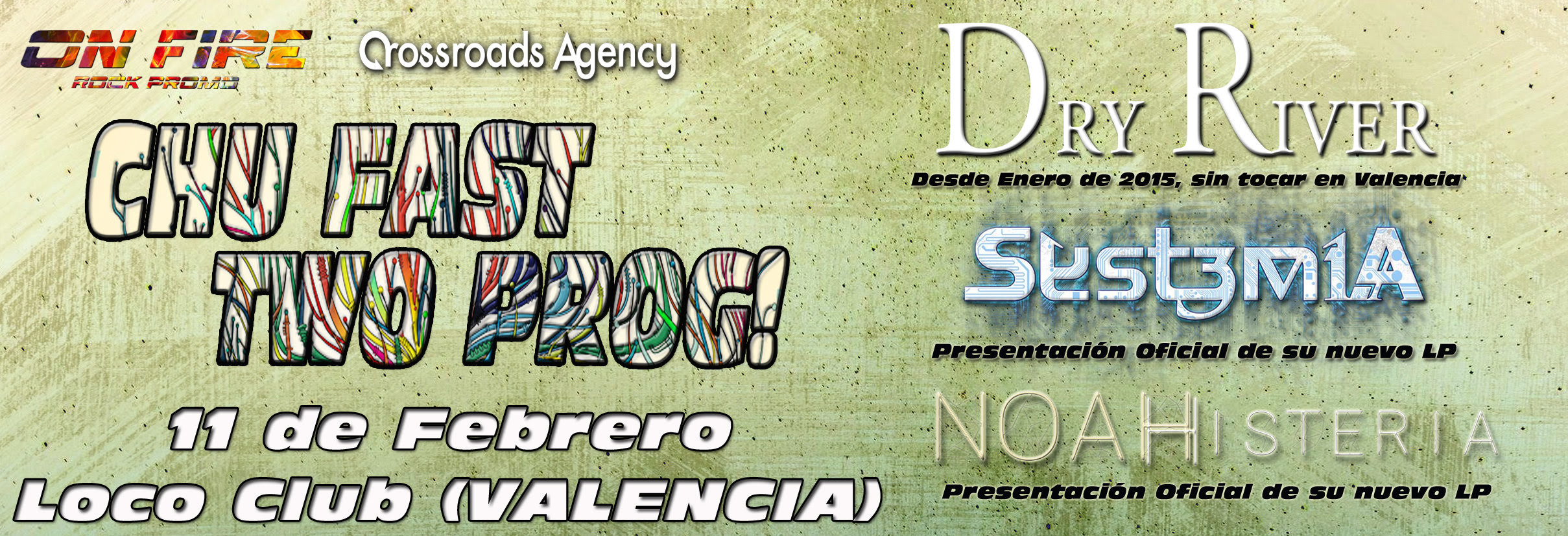 Noah Histeria, tercera banda confirmada en el festival Chu Fast Two Prog