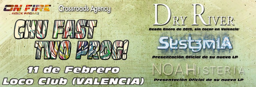 Noah Histeria, tercera banda confirmada en el festival Chu Fast Two&nbsp;Prog