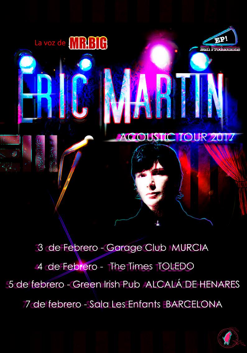 Tour acústico de Eric Martin&nbsp;2017