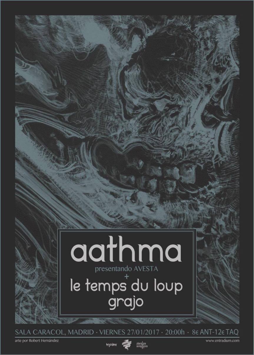 Concierto destacado: Aathma + Grajo + Le Temps du Loup en&nbsp;Madrid