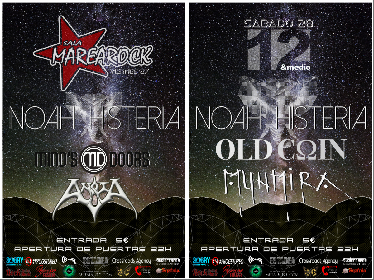 Conciertos destacados: Noah Histeria en Alicante y Murcia con motivo de su gira presentación