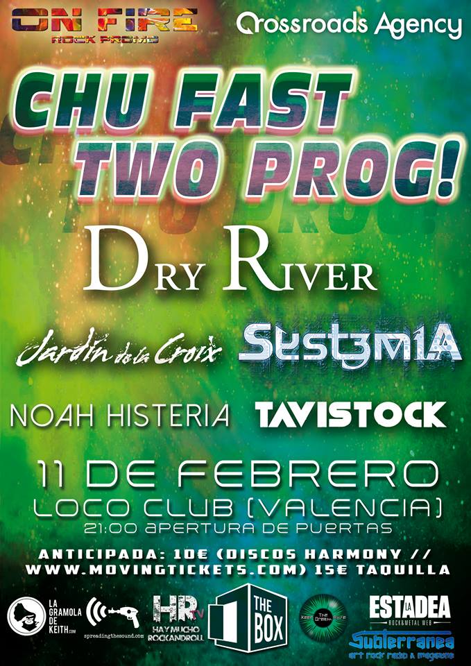 Datos y cartel completo del festival Chu Fast Two Prog!
