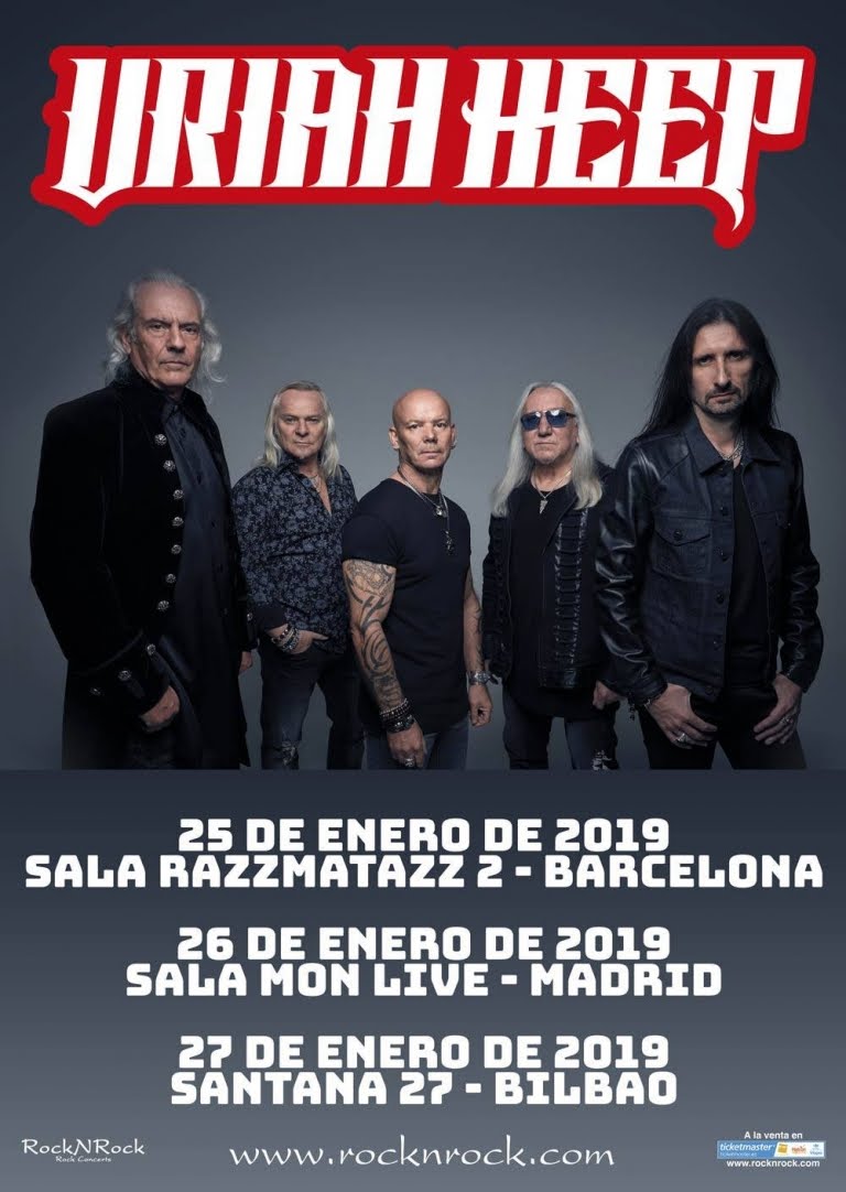 Uriah Heep pasará por España en 2019
