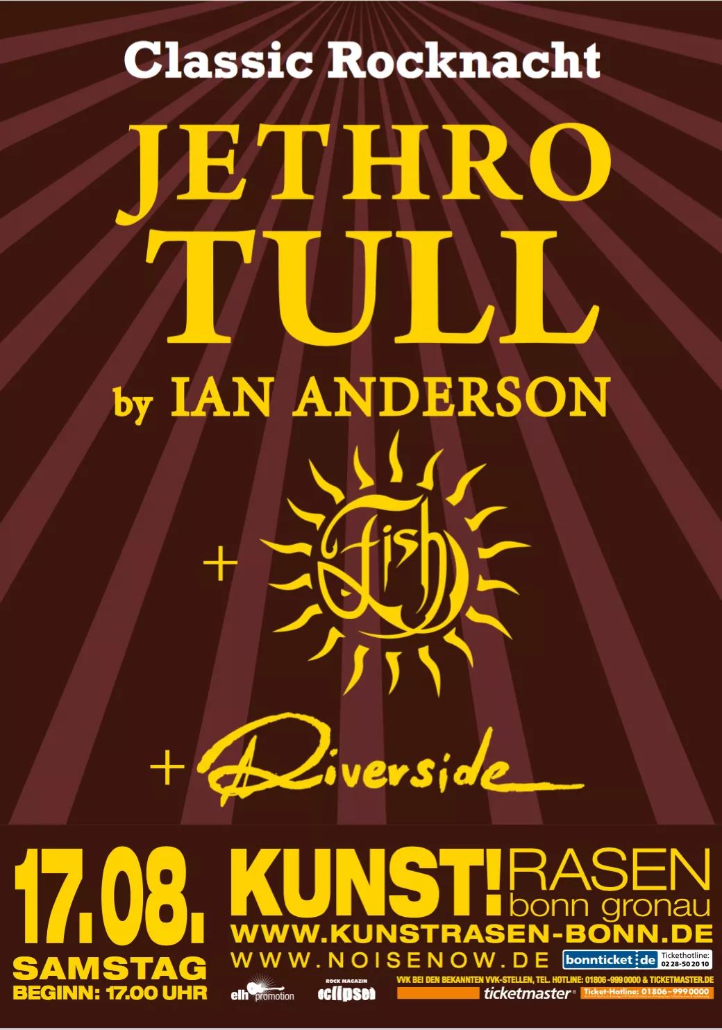 Jethro Tull, Fish y Riverside al festival Classic Rocknacht