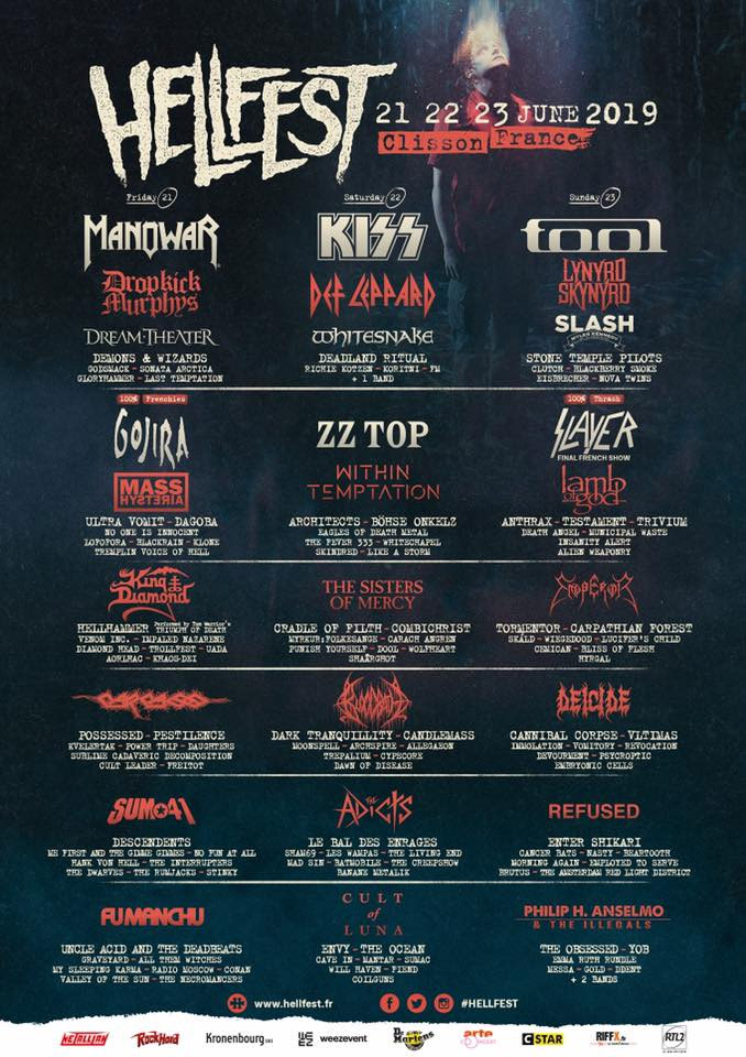 Confirmados Dream Theater, Tool, Gojira, y muchos más para el festival Hellfest 2019