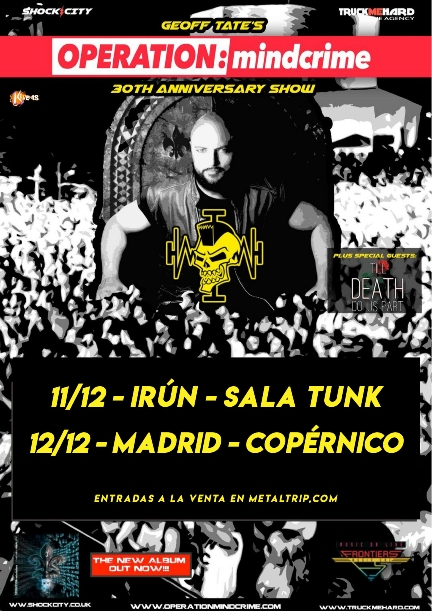 Geoff Tate y su ‘Operation: Mindcrime’ llegan hoy y mañana a España