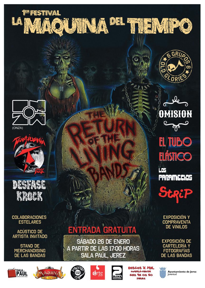 El Ier festival La Máquina Del Tiempo será el próximo sábado 26 de enero en la sala Paul&nbsp;(Jerez)