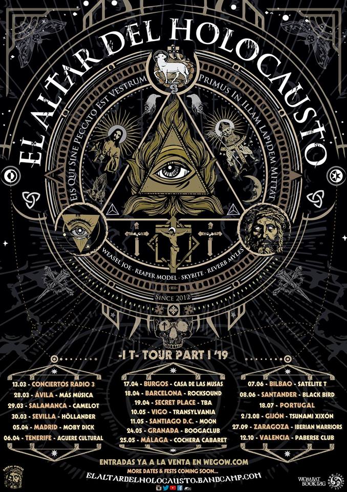 El Altar del Holocausto anuncian fechas de la primera parte de su gira ‘- IT- Tour’