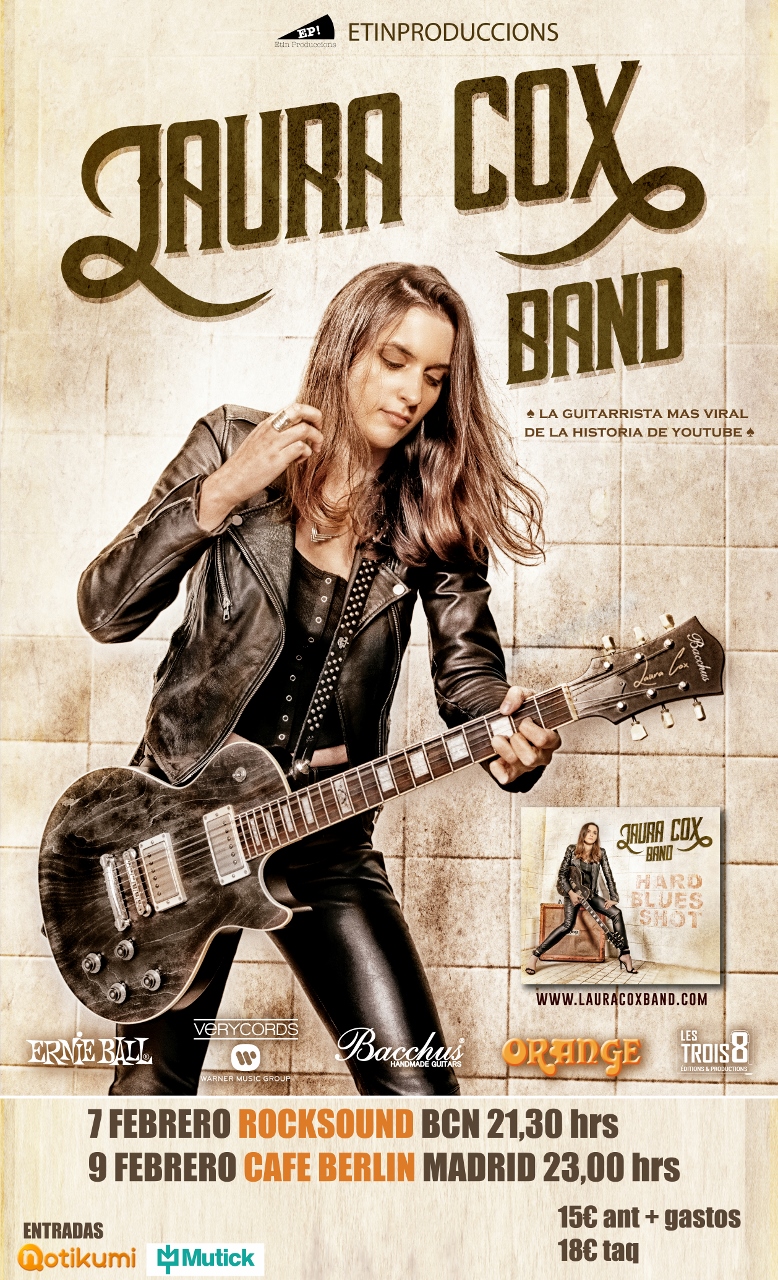 Laura Cox regresa a España en febrero para presentar su nuevo disco