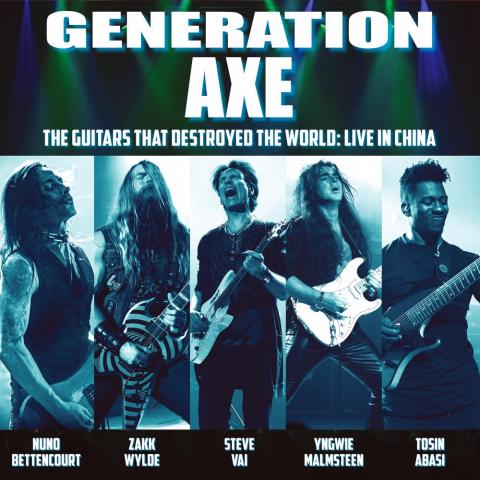 Generation Axe, el supergrupo de Steve Vai, Yngwie Malmsteen, Zakk Wylde, Nuno Bettencourt y Tosin Abasi, publicará disco en directo