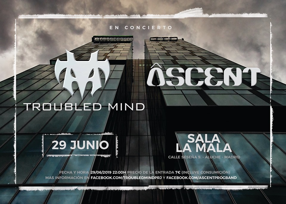 Evento destacado: Âscent + Troubled Mind el próximo sábado
