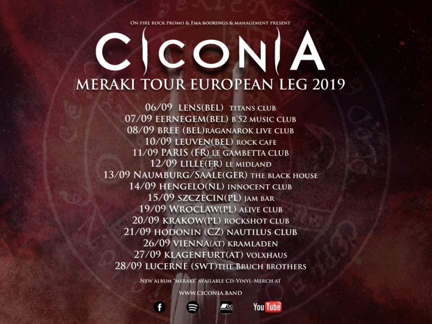CICONIA - Meraki Tour European Leg 2019