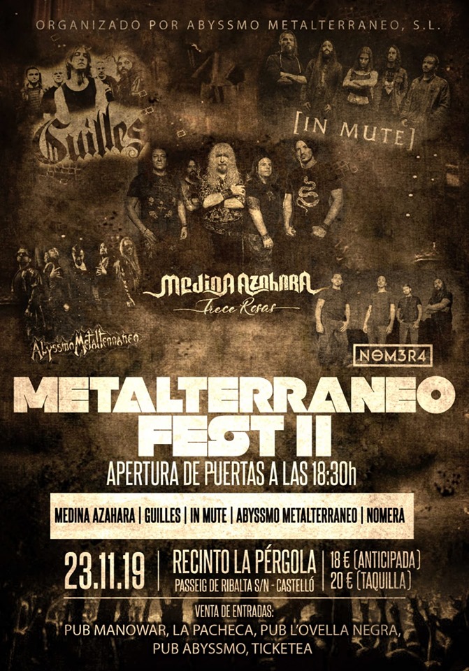 Metalterraneo Fest 23 Noviembre (Castellón)