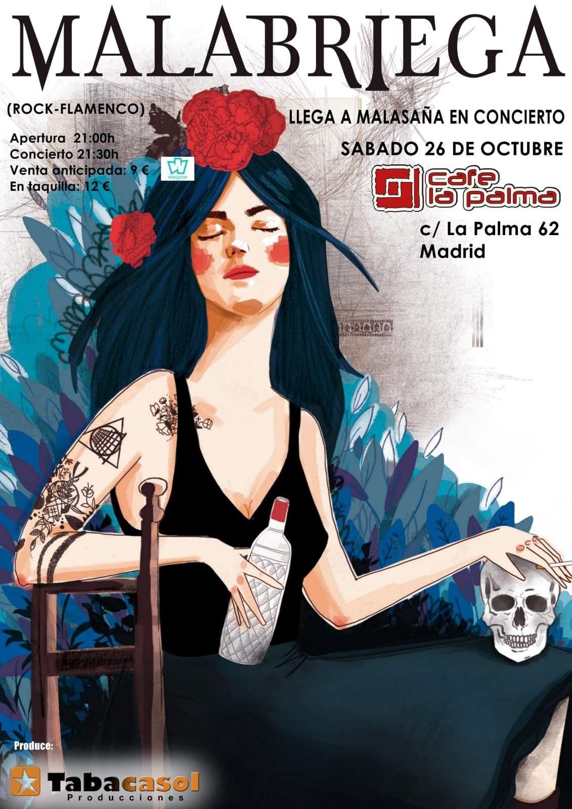 Los sevillanos Malabriega llegan a Madrid este sábado 26