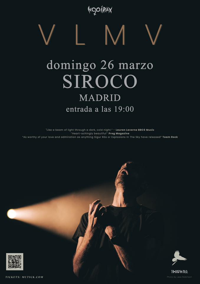 Evento destacado: VLML, emotivo post-rock ambiental el 26 de marzo en la sala Siroco