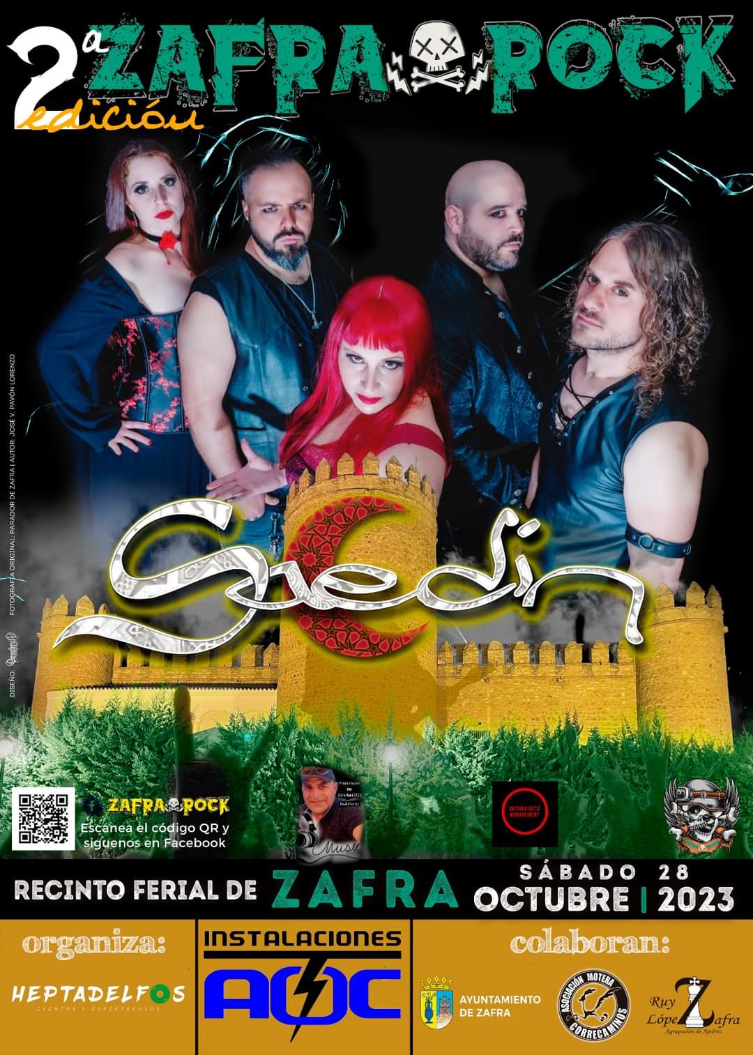 Saedín en el festival Zafra Rock este sábado (28/10)