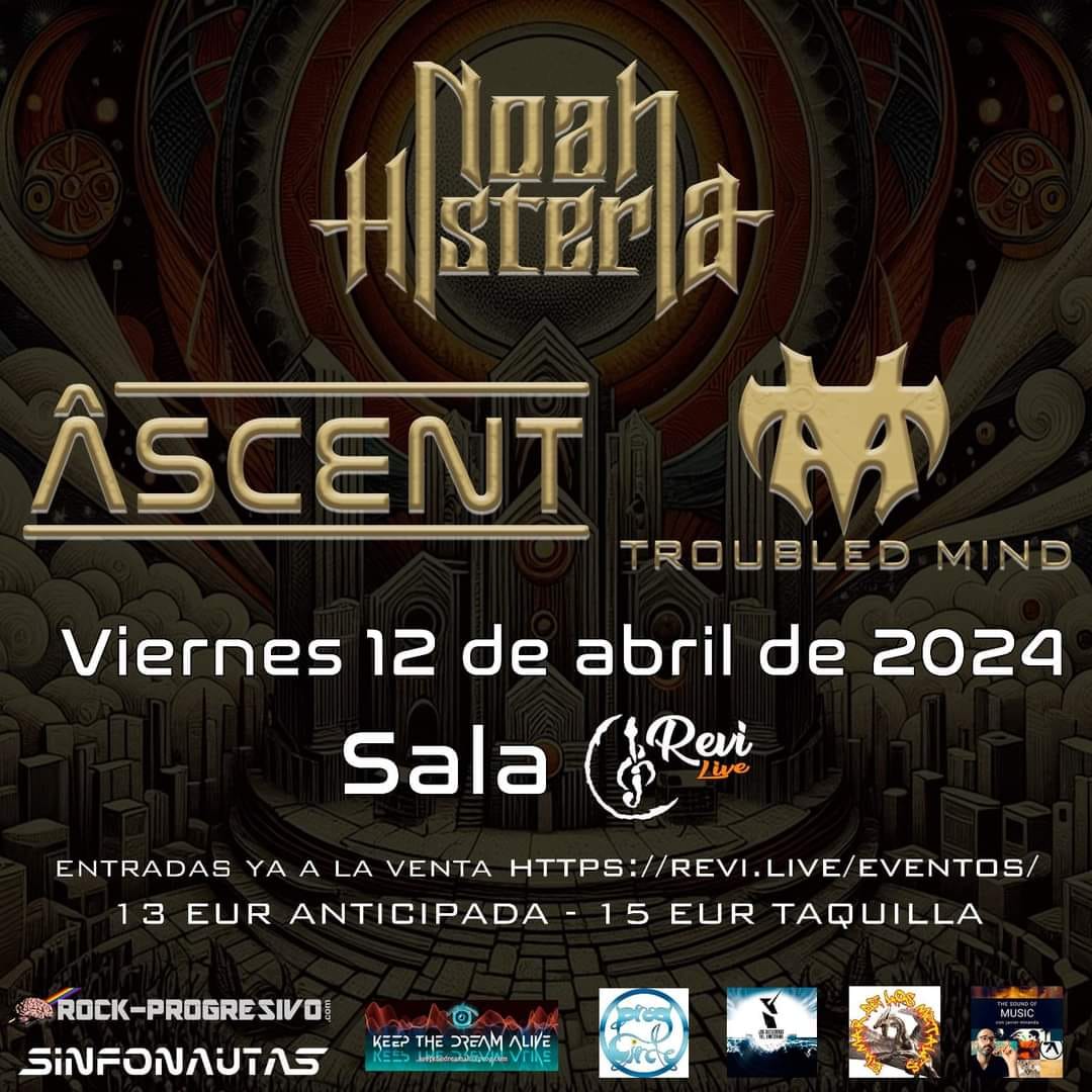 Entrevista a Troubled Mind, Noah Histeria y Âscent | Concierto el 12 de abril | DESTACADO